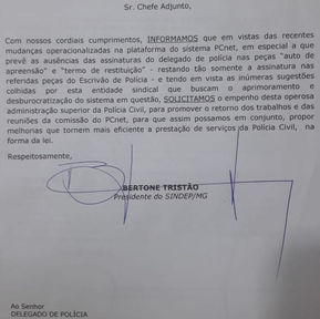 DIRETORIA DO SINDEP/MG SE REUNIRÁ COM CHEFIA ADJUNTA PARA TRATAR DE MUDANÇAS PARA MELHORIA NO PCNET