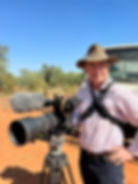 Matt Woods filming in outback Australia
