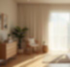 High angle view of a serene therapy room