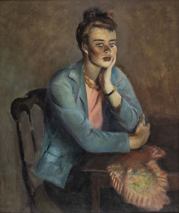 Guy Pene du Bois-Women in a Blue Coat-jpg copy.jpg