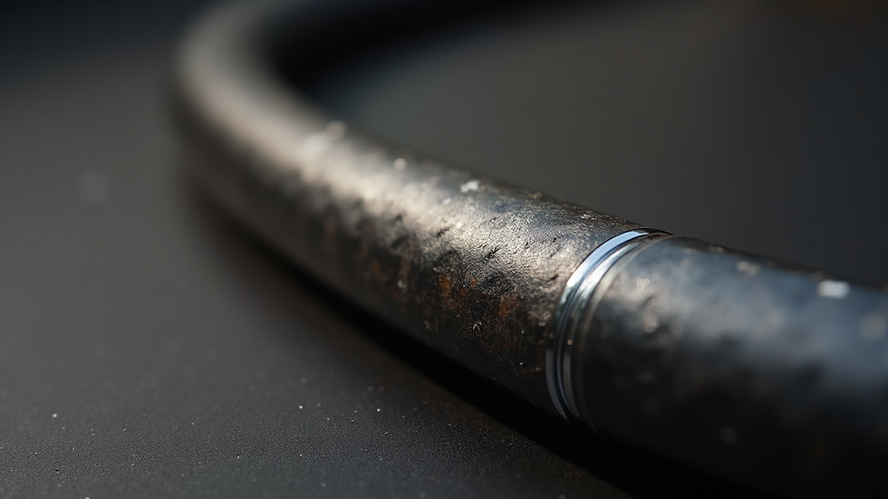 Close-up pipa carbon steel sch 40 dengan permukaan halus dan warna abu-abu metalik