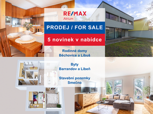 5 novinek v nabídce nemovitostí na prodej