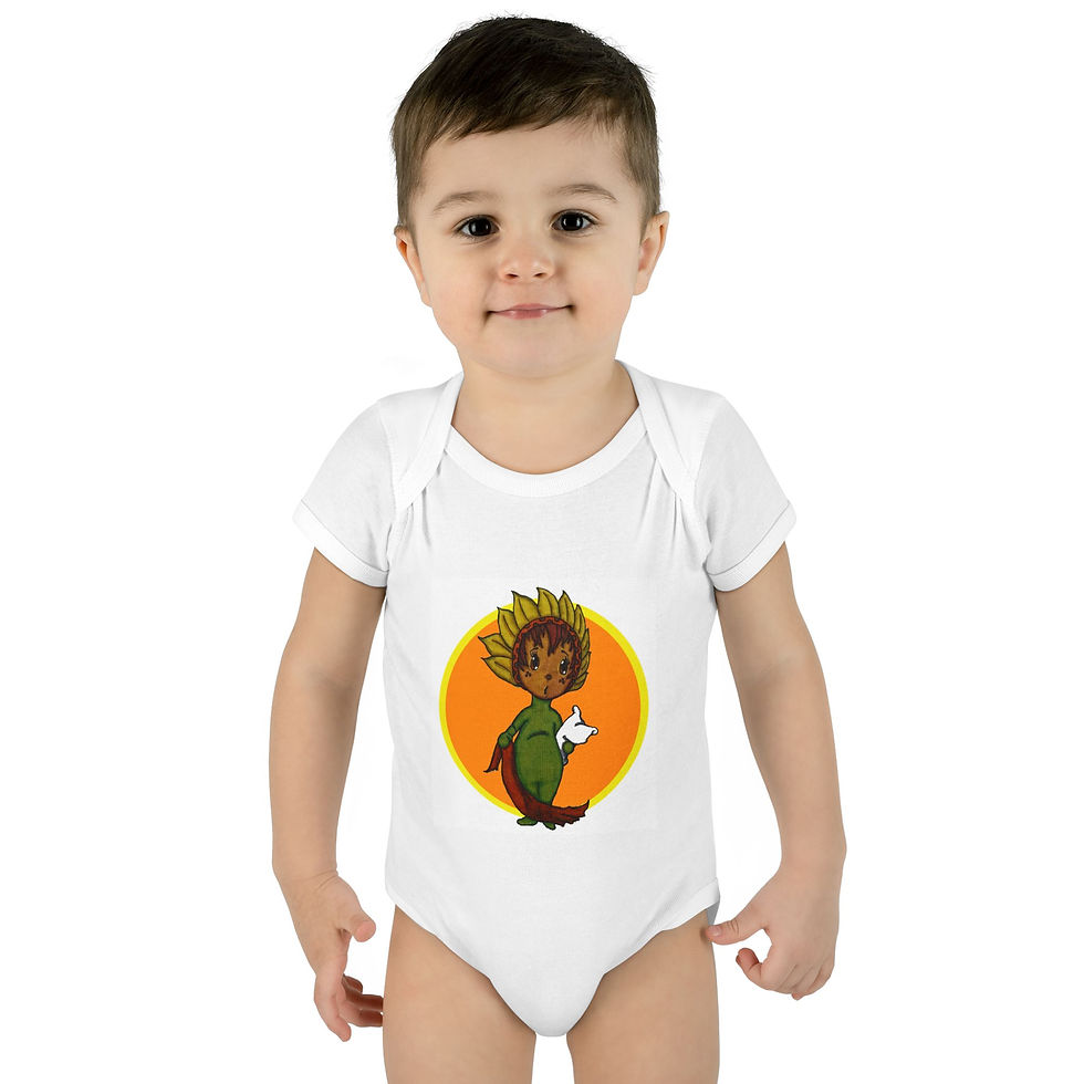 Thumbnail: Infant Onesie Sunflower Hedgehog Baby Shower Gift