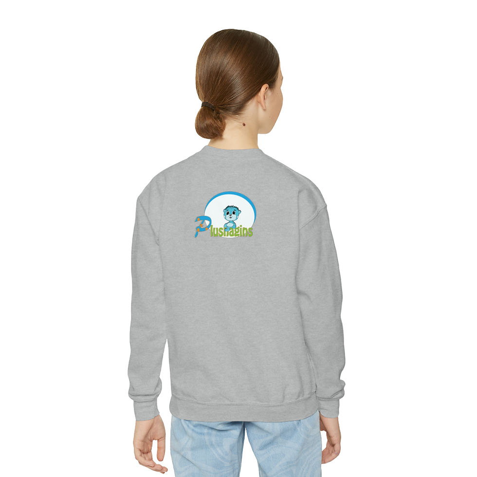 Thumbnail: Hugs Girl Youth Crewneck Sweatshirt
