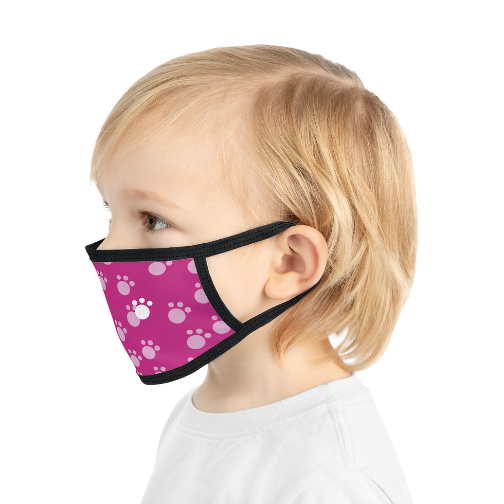 Thumbnail: Pink Paws Kid's Face Mask