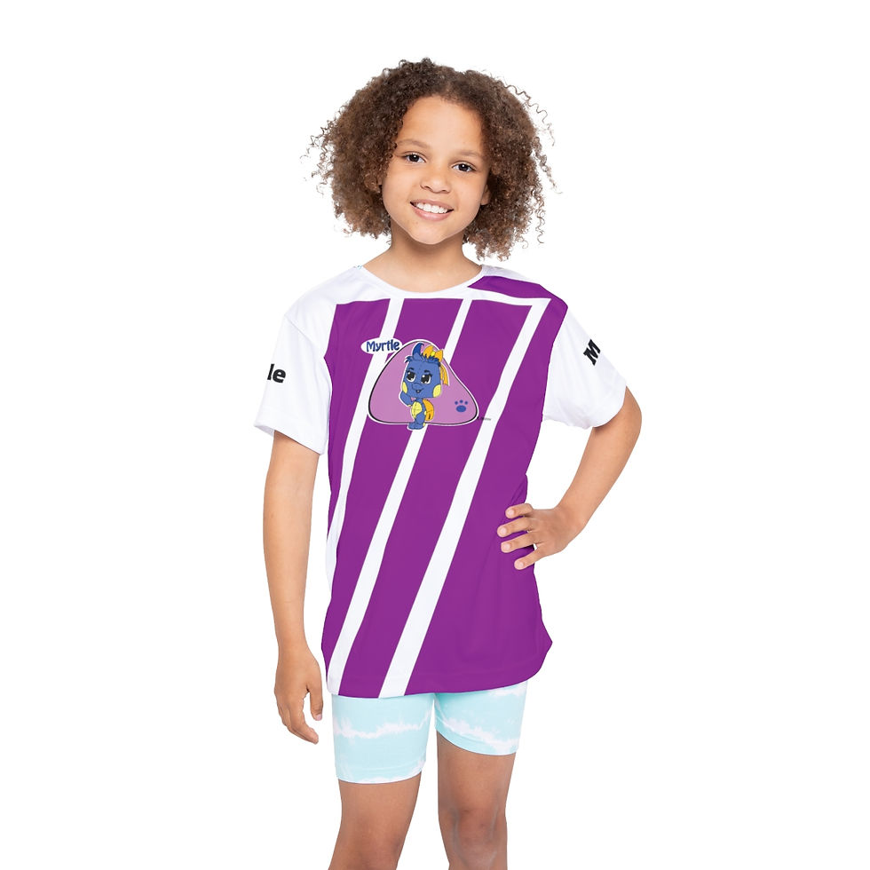 Myrtle Girl Kids Sports Jersey (AOP)