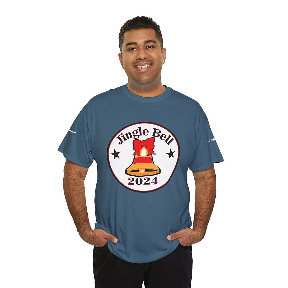 Thumbnail: Jingle Bell Men Heavy Cotton Tee