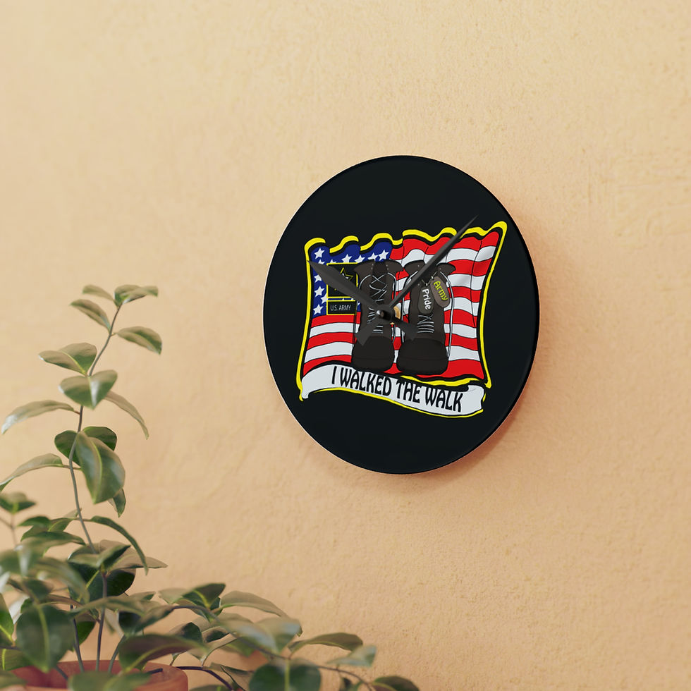 Thumbnail: Army Pride Acrylic Wall Clock
