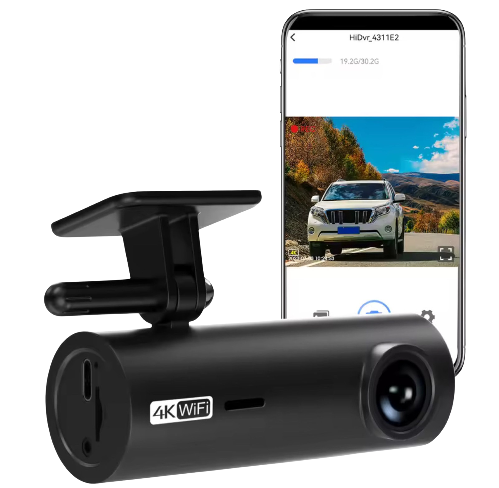 4K dashcam footage