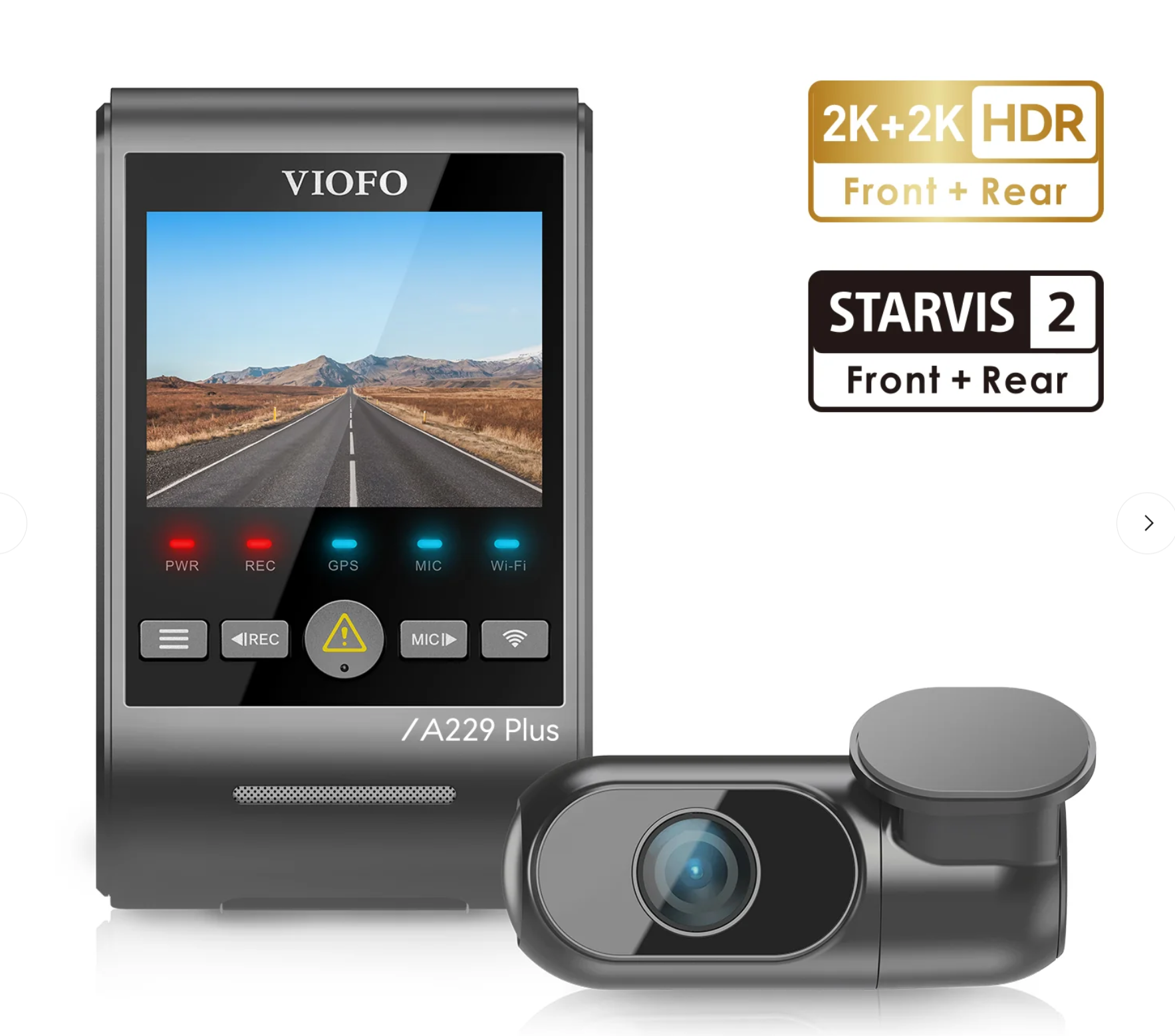 VIOFO A229 Plus 2K+2K dashcam — supplied and installed in Brisbane
