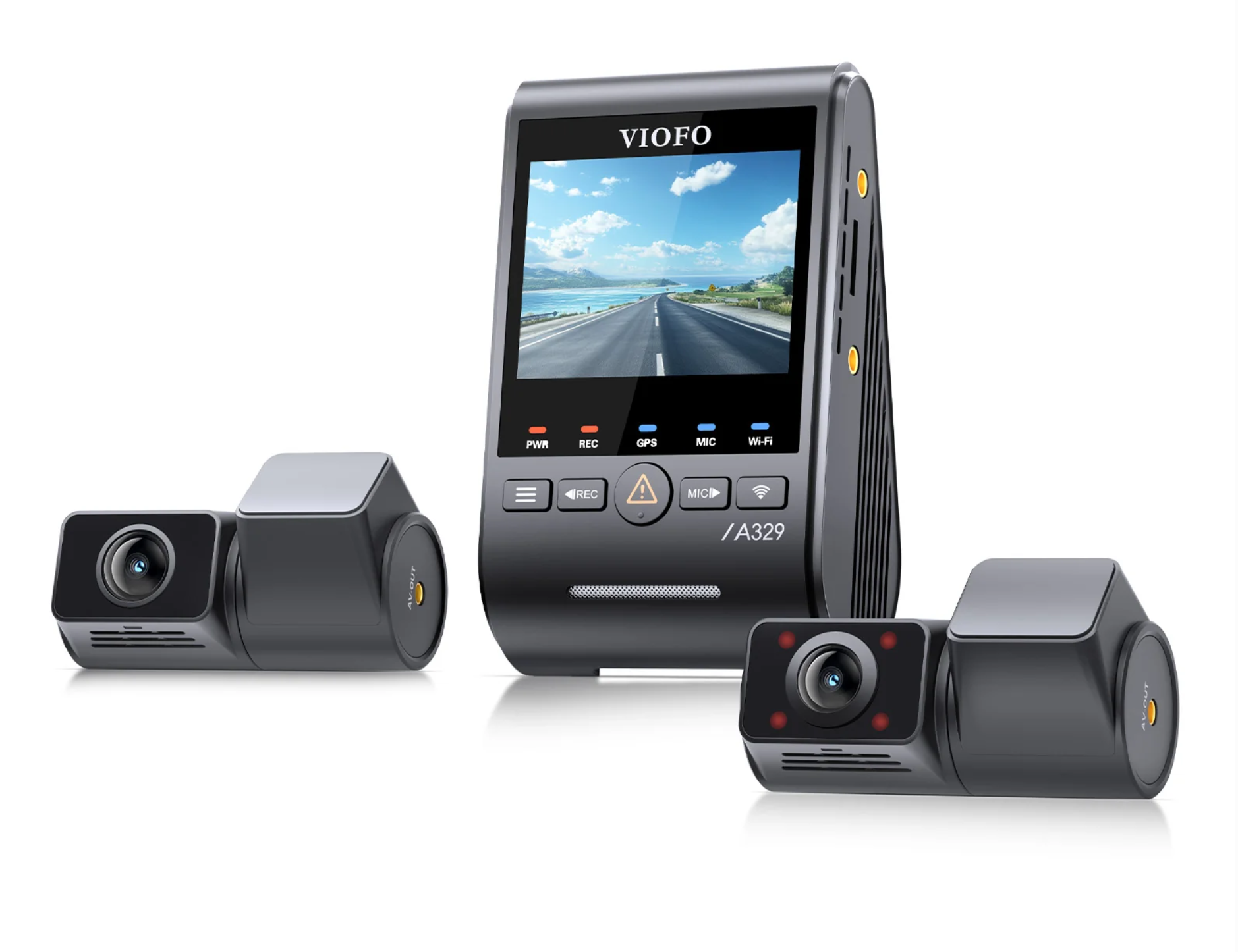 VIOFO A329S 3CH 4K+2K+2K Fisheye dashcam — supplied and installed in Brisbane