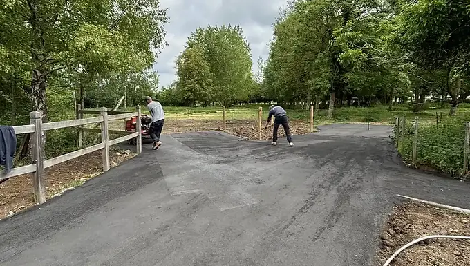 Création d'allées équestres