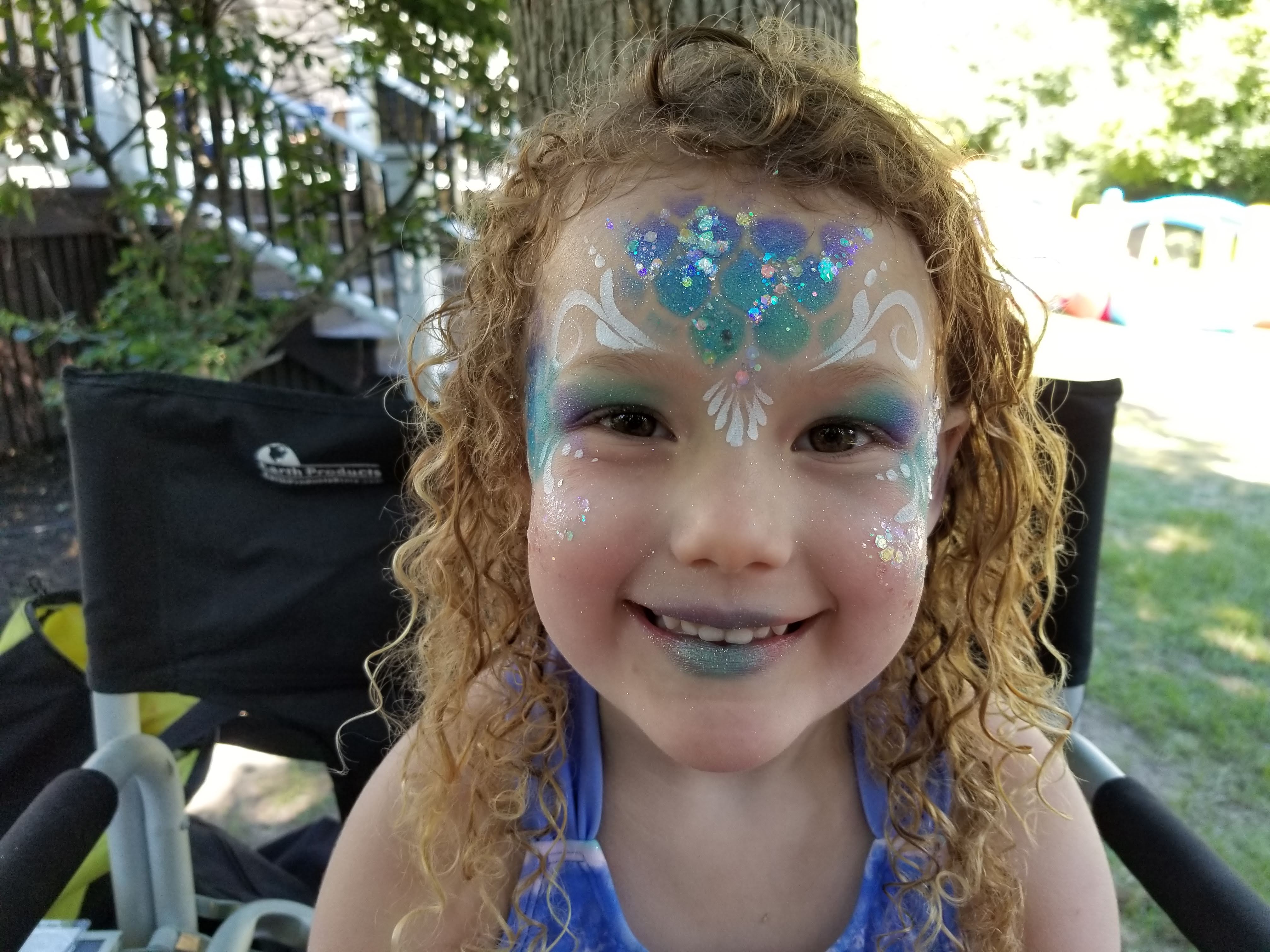 Mermaid face paint