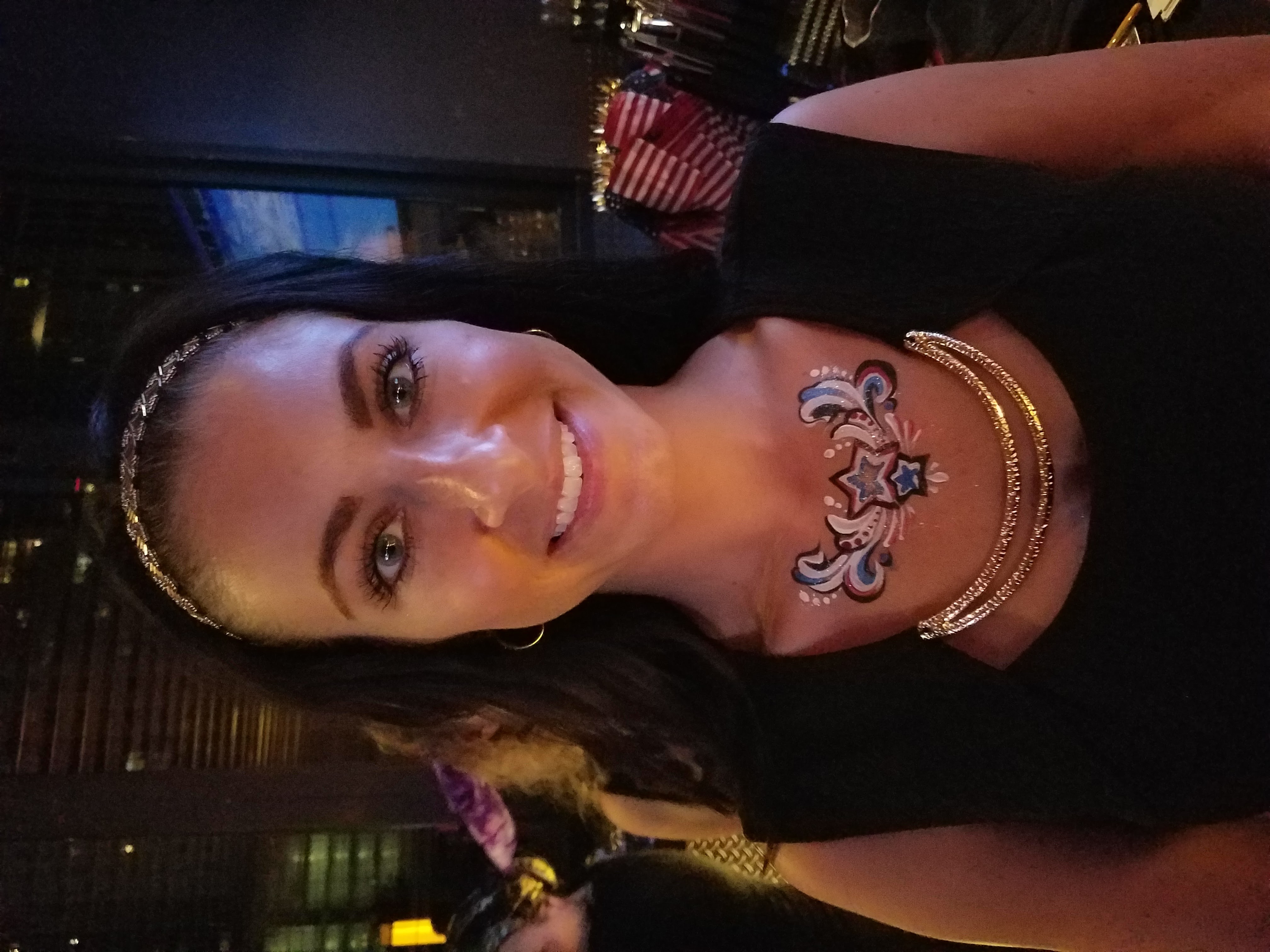 Decolletage painted jewelry