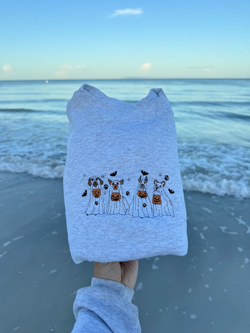 Ghost Dogs Embroidered Crewneck