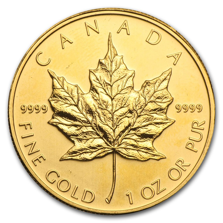Gold Canadian Maple Leaf