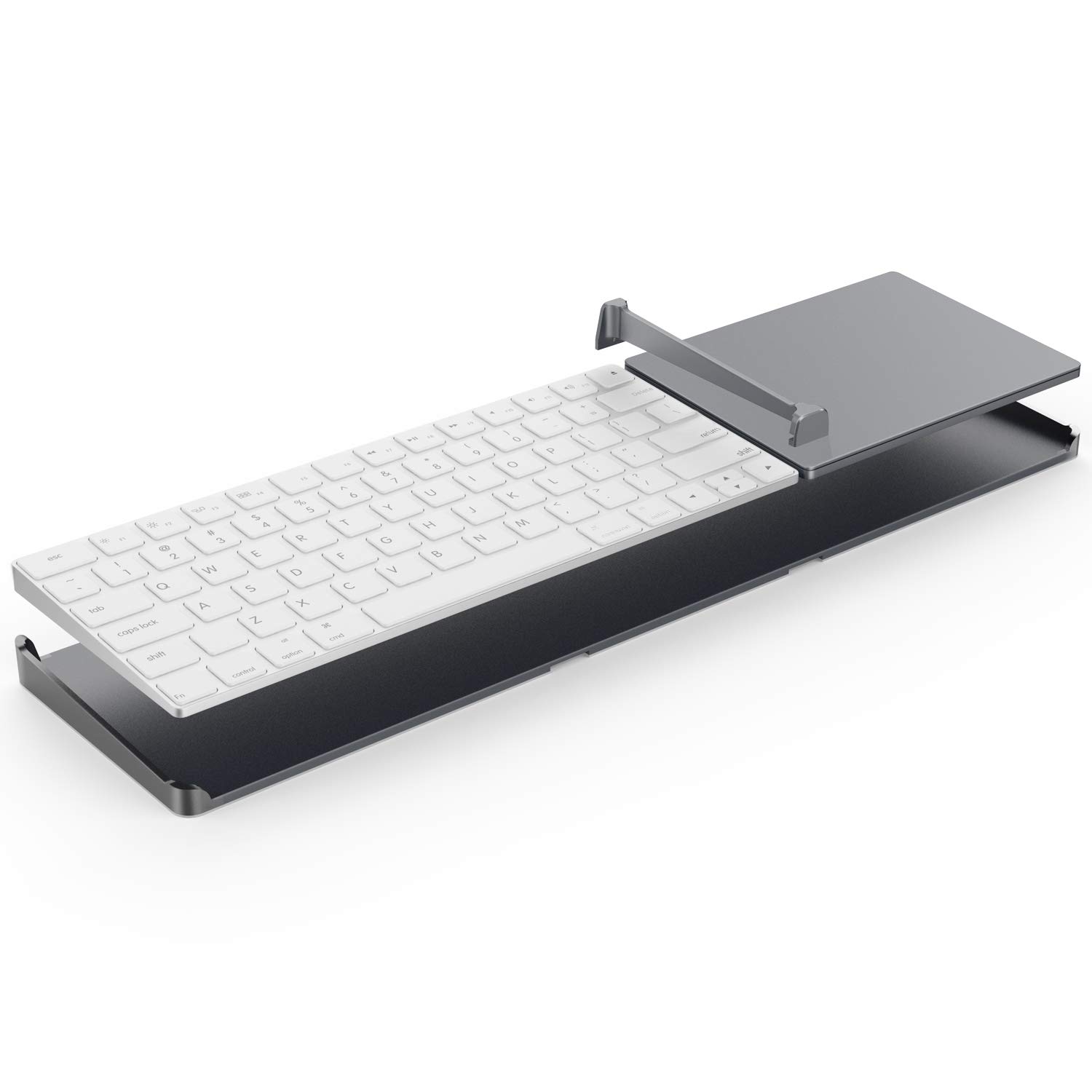 apple keyboard with numeric keypad and trackpad holder