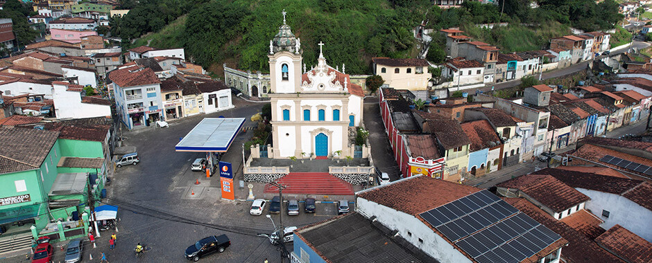 Foto aerea com drone da bahia da cidade de cachoeira Estação Ferroviária, Igreja Nossa Senhora do Carmo, Pousada do Convento, Igreja Ordem terceira do Carmo, Casa de Câmara e Cadeia, Monumento nacional e cidade histórica, Igreja Matriz de Nossa Senhora do Rosário, São Felix, Rio Paraguaçu, Cidade Histórica da Bahia, 