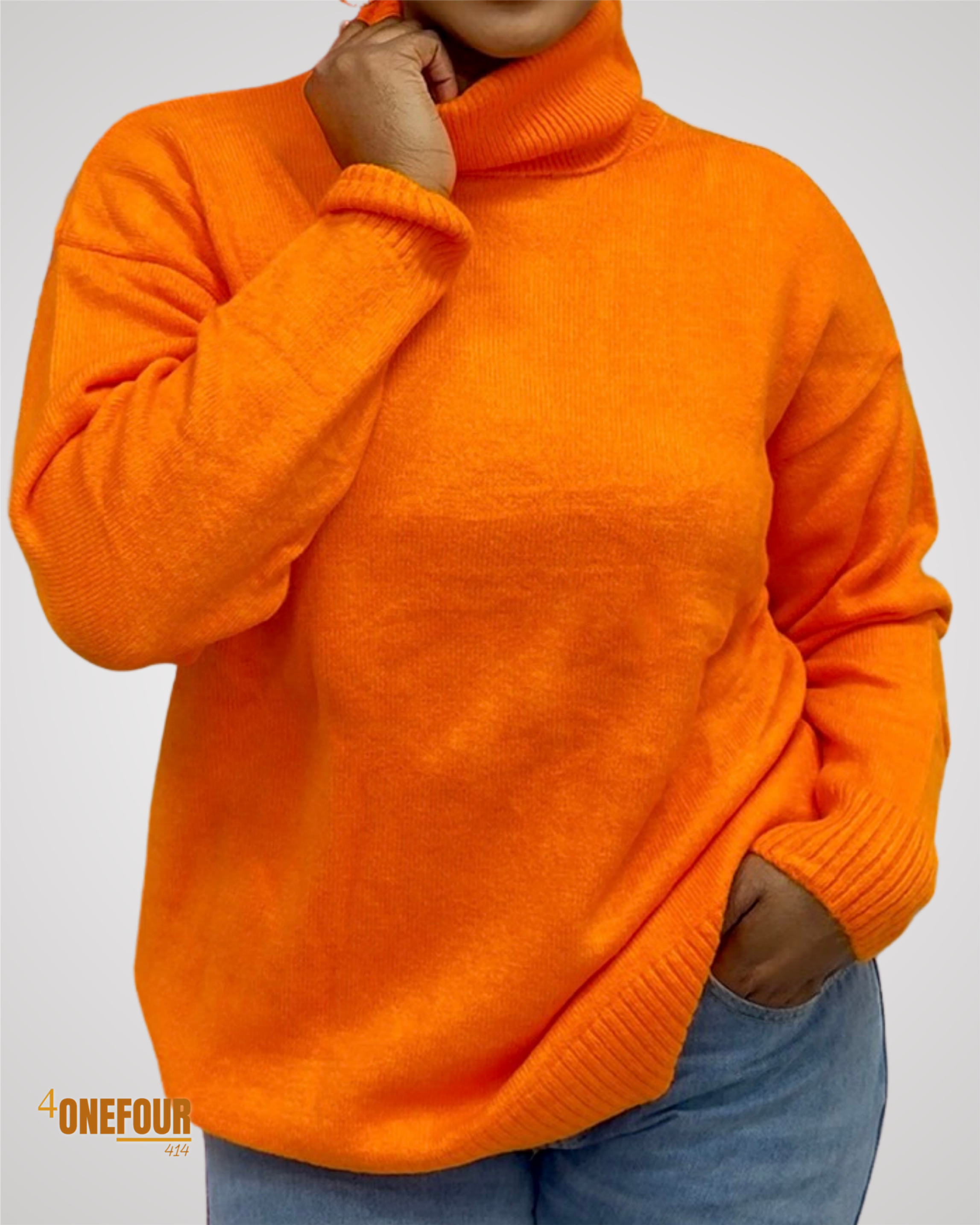 90's Fine Turtle Neck Sweater