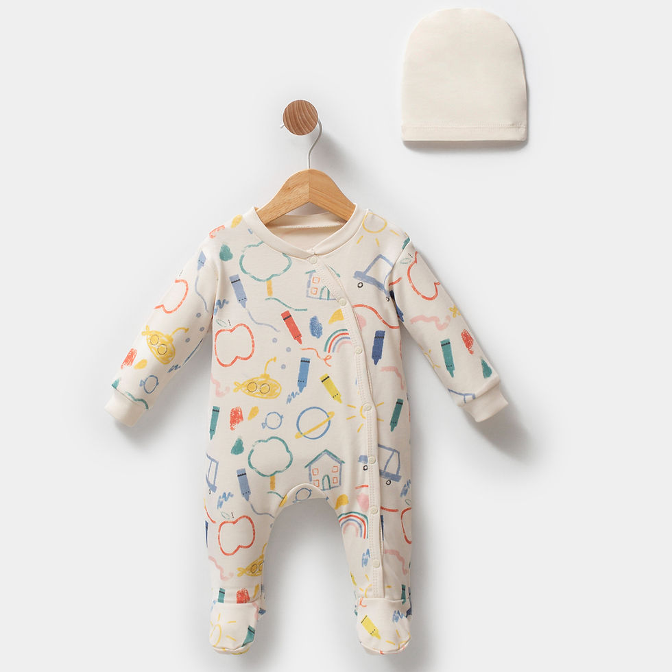 1054- Pastel desenli tulum