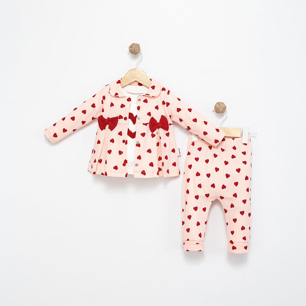 Küçük resim: 6054- Fiyonklu kalpli takım