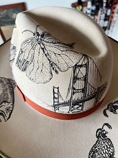 Custom illustrated hats