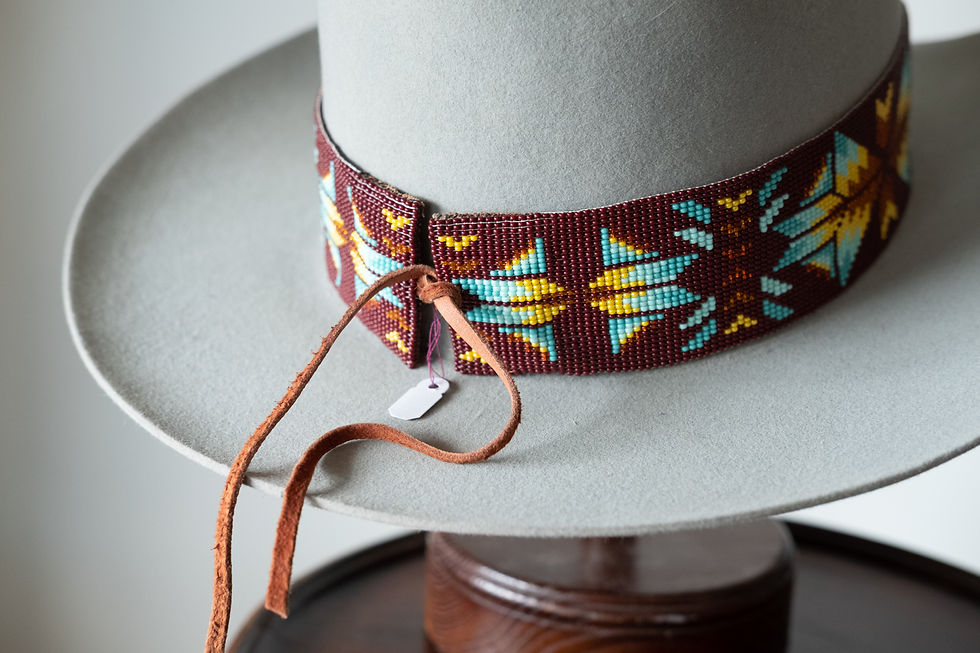 Thumbnail: Hand-loomed Beaded Hatband