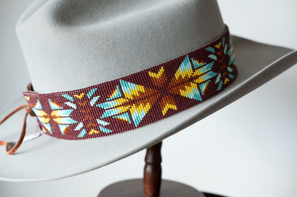 Thumbnail: Hand-loomed Beaded Hatband