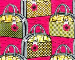 Tissu africain motif Sac de Madame Obama