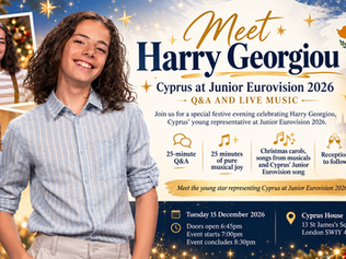 Meet Harry Georgiou: Cyprus at Junior Eurovision 2026