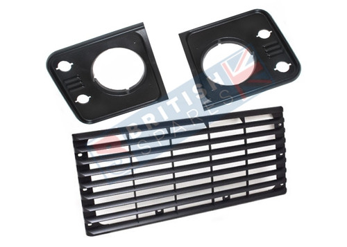 LAND ROVER DEFENDER TD5 - RADIATOR GRILLE + HEADLAMP SURROUNDS STYLE ...