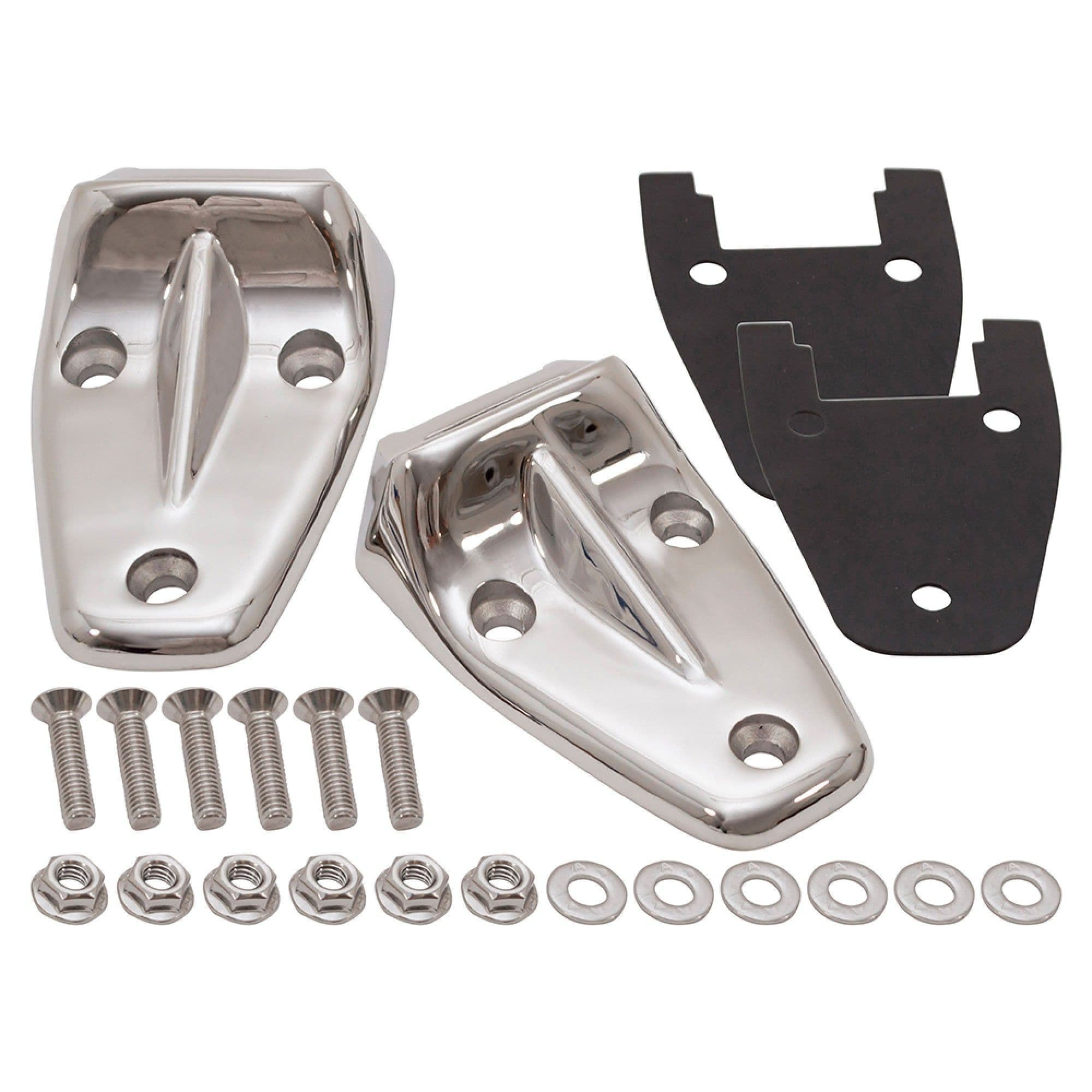 DEFENDER STAINLESS STEEL & POLISHED BONNET HINGES