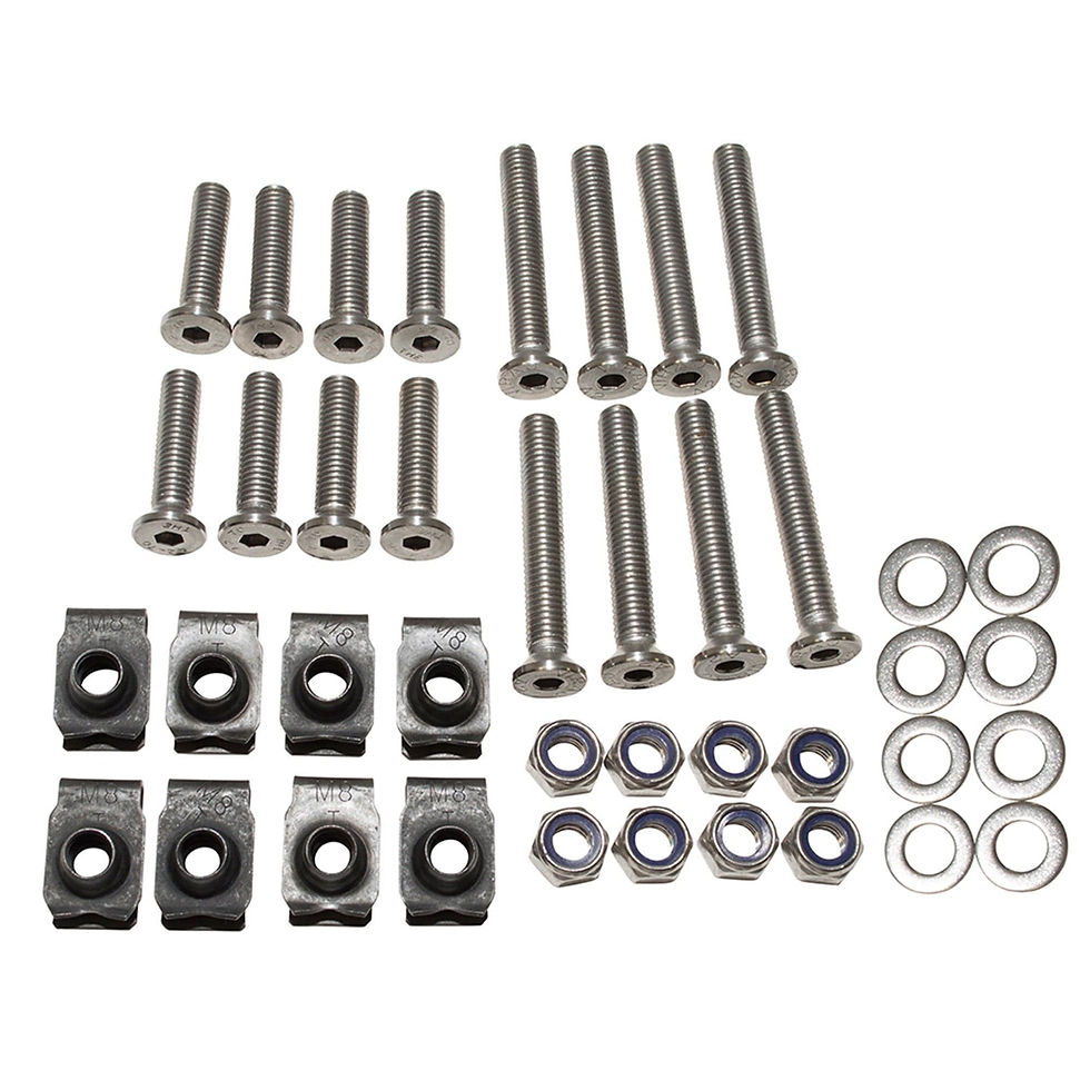 DEFENDER FRONT DOOR STAINLESS STEEL HINGE SCREW KIT
