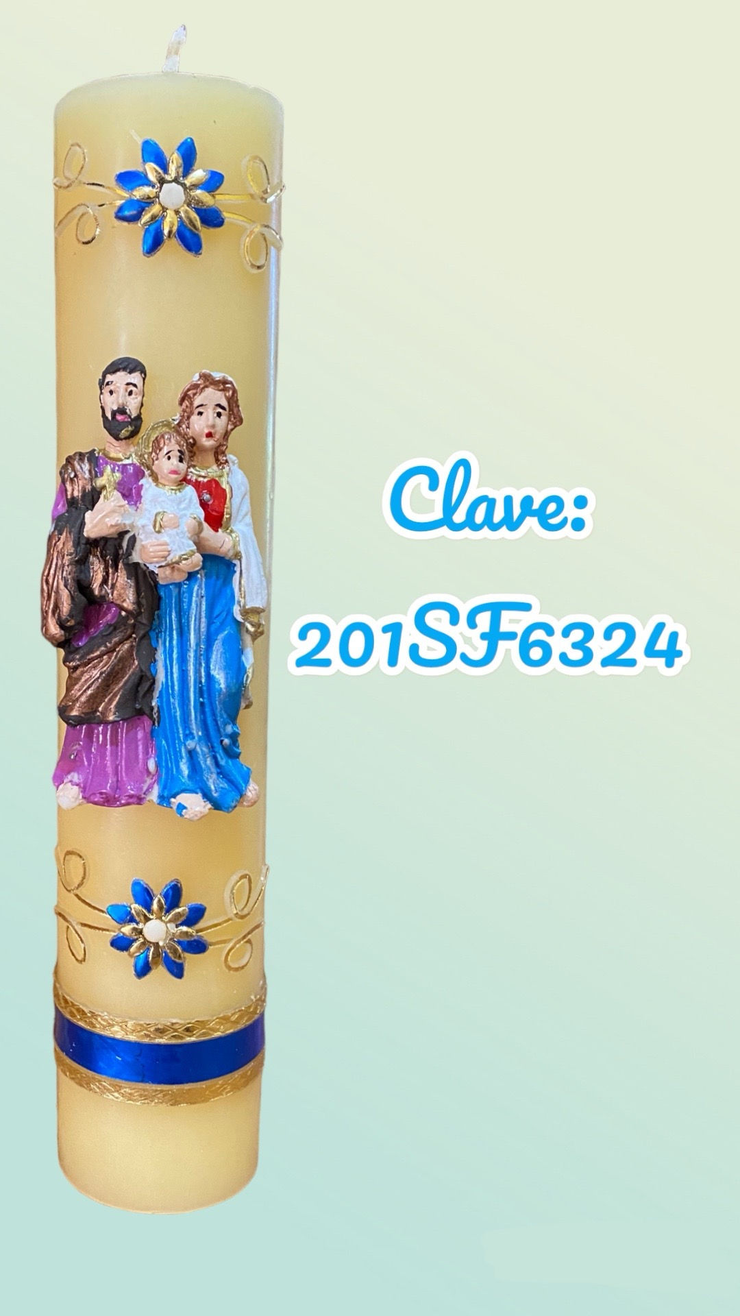 Cirio 6.3x24 Sagrada familia cera