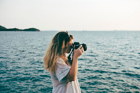 海での写真撮影