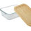 Thumbnail: Glass and bamboo lid storage bowl 