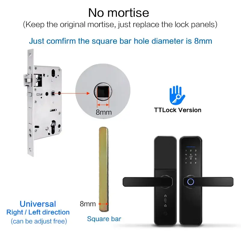 Miniature : Choix de poigné de porte WiFi Bluetooth avec clavier et empreinte digitale