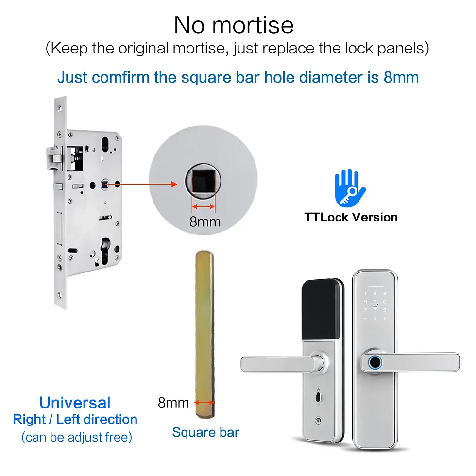 Miniature : Choix de poigné de porte WiFi Bluetooth avec clavier et empreinte digitale