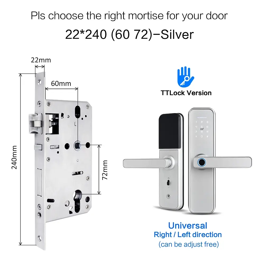 Miniature : Choix de poigné de porte WiFi Bluetooth avec clavier et empreinte digitale