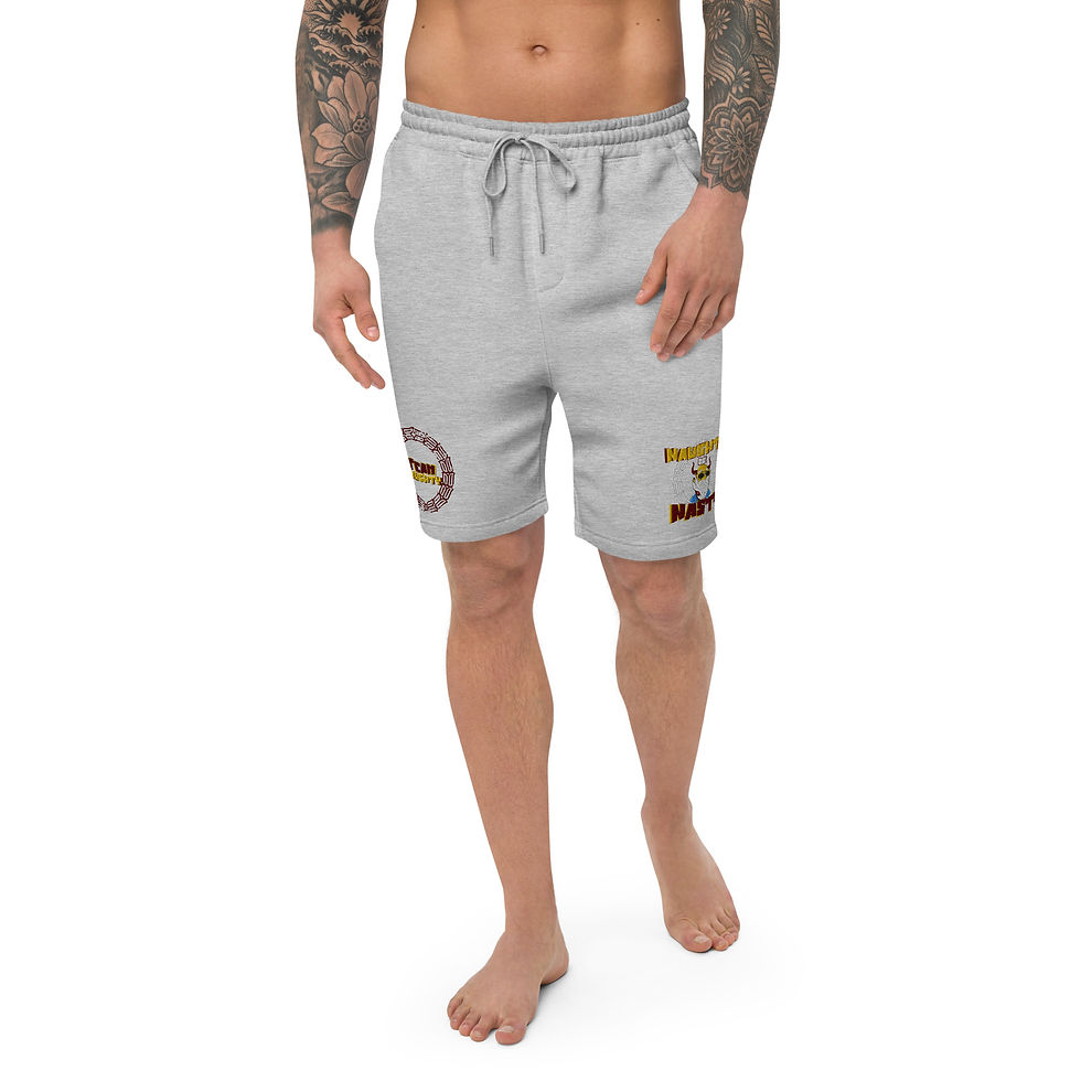Thumbnail: Team Naughty Men's fleece shorts