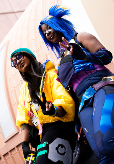 Shooting Cosplay Duo Killjoy Neon Japan Expo 2024