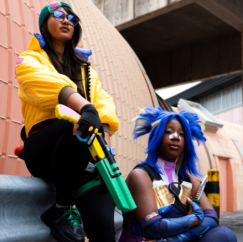 Shooting Cosplay Duo Killjoy Neon Japan Expo 2024