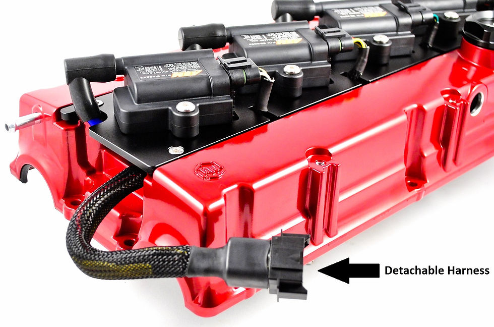 Thumbnail: Mitsubishi lancer evo 4 5 6 7 8 9 smart coil bracket kit with aem smart coils. 