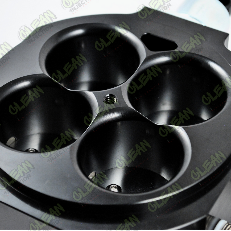Thumbnail: Clean Injection CNC Billet 1000 CFM 1.75" Core 4-Barrel 4150 Throttle Body Black