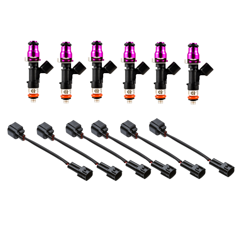 6pcs Clean Injection Bosch Series ev14 fuel injectors 60mm Length 14mm Nissan