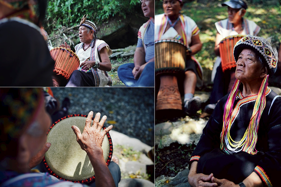 With permission granted, participants entered and sat around the fire, listening to the elders sing a song titled, From Today On.