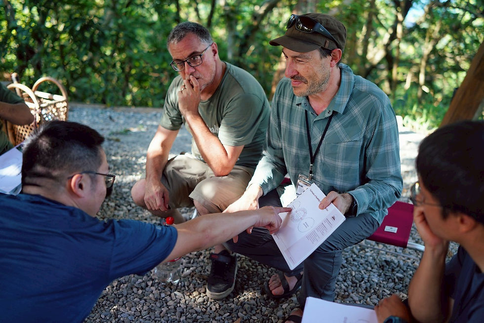 (Second from right) Ben Knowles, co-founder of AWA