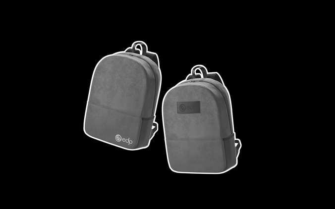 2 versões diferentes de aplicação do logo EDP testadas durante o processo.