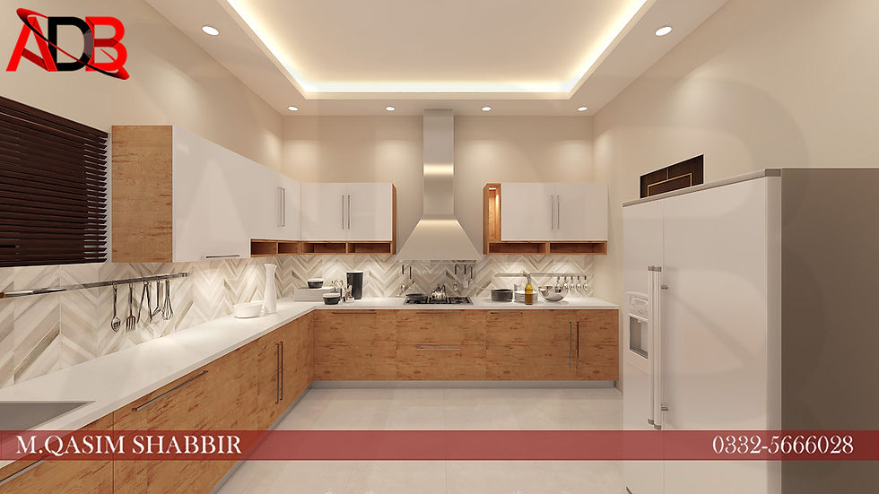Modern Kitchen View 1