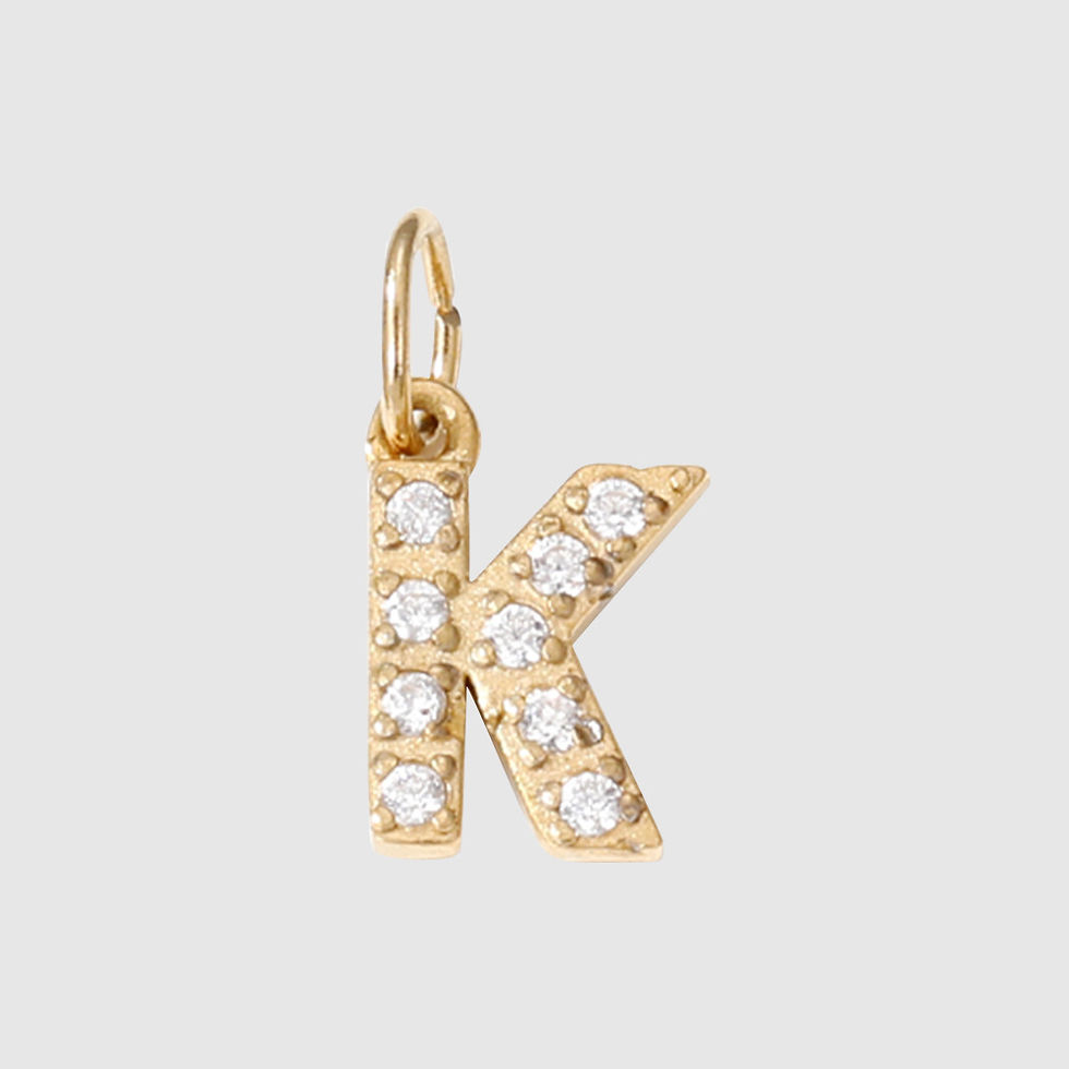 Thumbnail: Viral Initial Necklace – Gold Bubble Letter Pendant